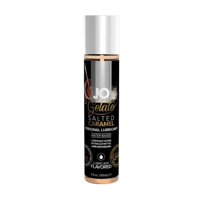 JO Gelato personal lubricant - Salted Caramel 1oz – Rechargeable, Discreet, Intimate Wellness Accessory – Quiet, Rechargeable, Waterproof, Couples & Solo Use, Discreet Intimate Wellness Accessory