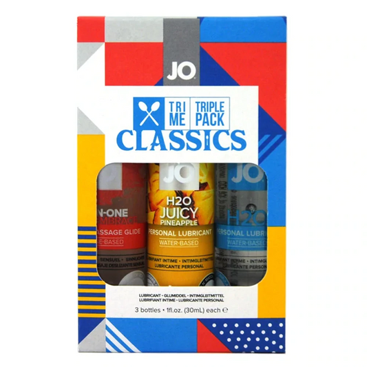 System Jo Tri-Me Triple Pack Classics – Rechargeable, Discreet, Intimate Wellness Accessory – Quiet, Rechargeable, Waterproof, Couples & Solo Use, Discreet Intimate Wellness Accessory