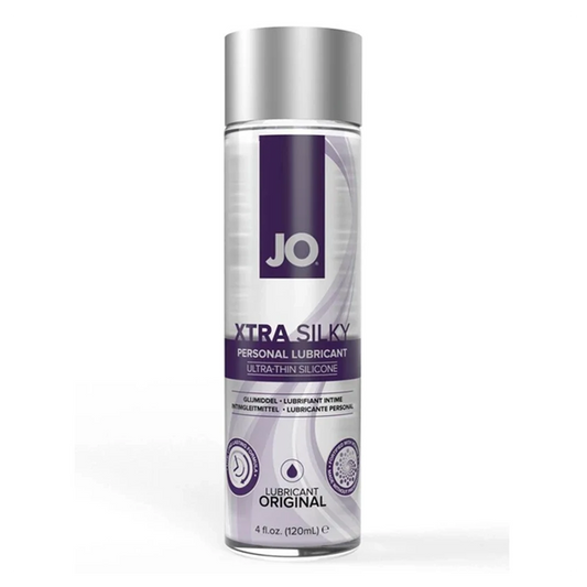 JO XTRA SILKY Silicone Lubricant 4oz – Rechargeable, Discreet, Intimate Wellness Accessory – Quiet, Rechargeable, Waterproof, Couples & Solo Use, Discreet Intimate Wellness Accessory
