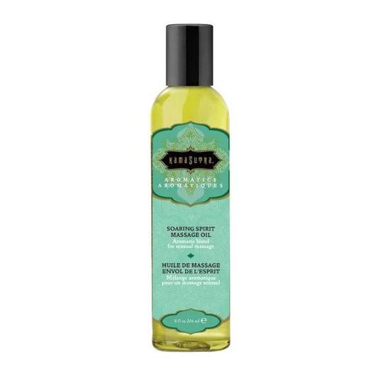 Kama Sutra Massage Oil Soaring Spirit 8oz – Rechargeable, Discreet, Intimate Wellness Accessory – Quiet, Rechargeable, Waterproof, Couples & Solo Use, Discreet Intimate Wellness Accessory