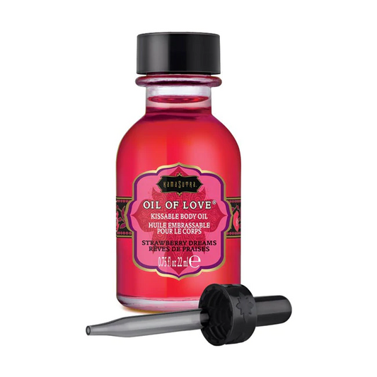 Oil of Love Strawberry Dreams – Rechargeable, Discreet, Intimate Wellness Accessory – Quiet, Rechargeable, Waterproof, Couples & Solo Use, Discreet Intimate Wellness Accessory