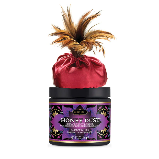 Honey Dust Body Powder Raspberry Kiss (6oz) – Rechargeable, Discreet, Intimate Wellness Accessory – Quiet, Rechargeable, Waterproof, Couples & Solo Use, Discreet Intimate Wellness Accessory