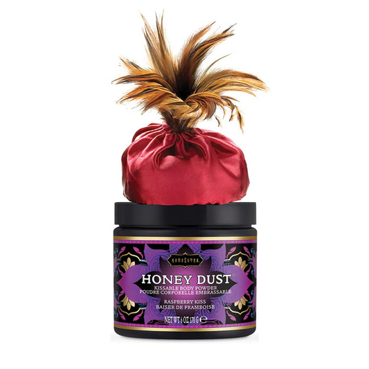 Honey Dust Body Powder Raspberry Kiss (6oz) – Rechargeable, Discreet, Intimate Wellness Accessory – Quiet, Rechargeable, Waterproof, Couples & Solo Use, Discreet Intimate Wellness Accessory