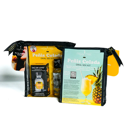 ORAL intimacy COCKTAIL KIT - male Colada (Coconut Pineapple) 2oz Divine Nectar / .75oz Oil of Love – Rechargeable, Discreet, Intimate Wellness Accessory – Quiet, Rechargeable, Waterproof, Couples & Solo Use, Discreet Intimate Wellness Accessory