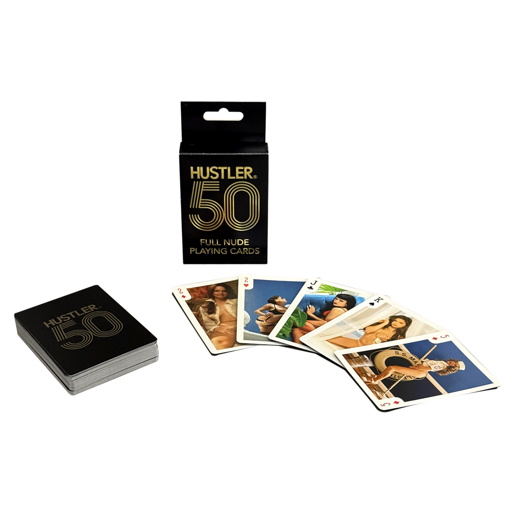 Hustler 50 - Full Nude Playing Cards – Rechargeable, Discreet, Intimate Wellness Accessory – Quiet, Rechargeable, Waterproof, Couples & Solo Use, Discreet Intimate Wellness Accessory