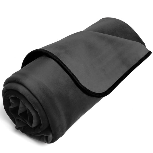 Fascinator Throw Black Velvish - Travel Size – Rechargeable, Discreet, Intimate Wellness Accessory – Quiet, Rechargeable, Waterproof, Couples & Solo Use, Discreet Intimate Wellness Accessory