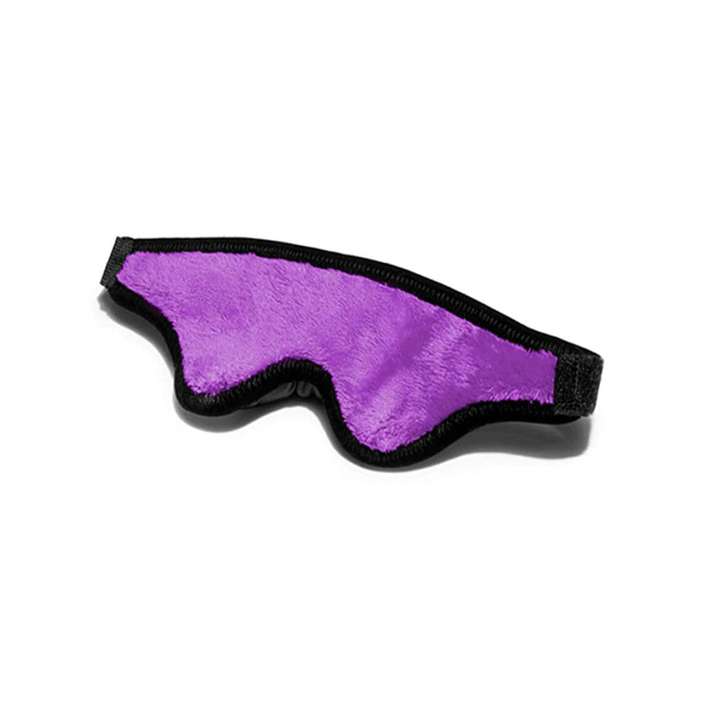 Black Label Loveblind Plush Blindfold Fluffy Purple – Rechargeable, Discreet, Intimate Wellness Accessory – Quiet, Rechargeable, Waterproof, Couples & Solo Use, Discreet Intimate Wellness Accessory