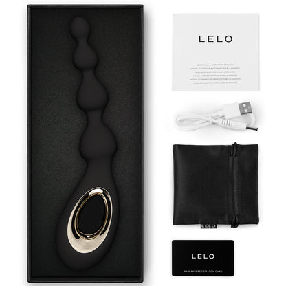 SORAYA Beads Black – Rechargeable, Discreet, Intimate Wellness Accessory – Quiet, Rechargeable, Waterproof, Couples & Solo Use, Discreet Intimate Wellness Accessory