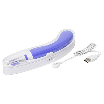 HYPHY BLUETOOTH REMOTE CONTROLLED DUAL END massager - PURPLE – Rechargeable, Discreet, Intimate Wellness Accessory – Quiet, Rechargeable, Waterproof, Couples & Solo Use, Discreet Intimate Wellness Accessory