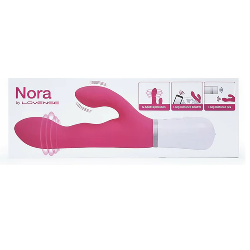 NORA BLUETOOTH RABBIT massager - PINK – Rechargeable, Discreet, Intimate Wellness Accessory – Quiet, Rechargeable, Waterproof, Couples & Solo Use, Discreet Intimate Wellness Accessory