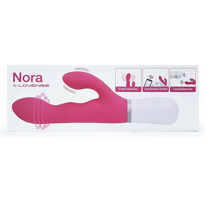 NORA BLUETOOTH RABBIT massager - PINK – Rechargeable, Discreet, Intimate Wellness Accessory – Quiet, Rechargeable, Waterproof, Couples & Solo Use, Discreet Intimate Wellness Accessory