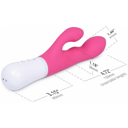 NORA BLUETOOTH RABBIT massager - PINK – Rechargeable, Discreet, Intimate Wellness Accessory – Quiet, Rechargeable, Waterproof, Couples & Solo Use, Discreet Intimate Wellness Accessory