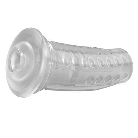 MAX 2 NUETRAL SHAPED SLEEVE - CLEAR – Rechargeable, Discreet, Intimate Wellness Accessory – Quiet, Rechargeable, Waterproof, Couples & Solo Use, Discreet Intimate Wellness Accessory