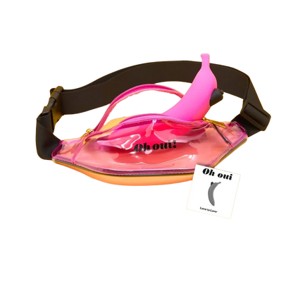 OH OUI - DANGER PINK – Rechargeable, Discreet, Intimate Wellness Accessory – Quiet, Rechargeable, Waterproof, Couples & Solo Use, Discreet Intimate Wellness Accessory