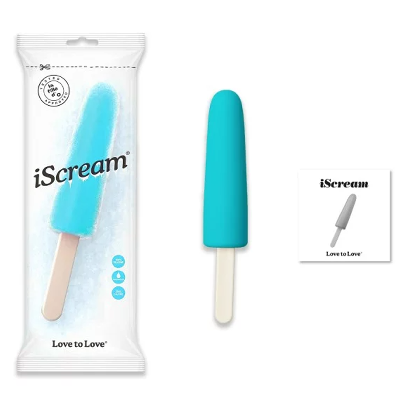 ISCREAM - BLUE LAGOON – Rechargeable, Discreet, Intimate Wellness Accessory – Quiet, Rechargeable, Waterproof, Couples & Solo Use, Discreet Intimate Wellness Accessory