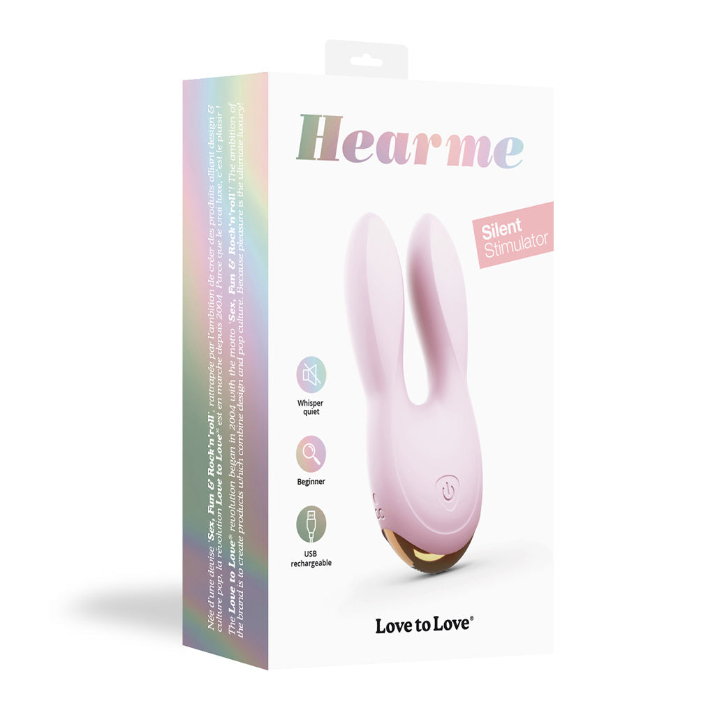 HEAR ME - BABY PINK – Rechargeable, Discreet, Intimate Wellness Accessory – Quiet, Rechargeable, Waterproof, Couples & Solo Use, Discreet Intimate Wellness Accessory