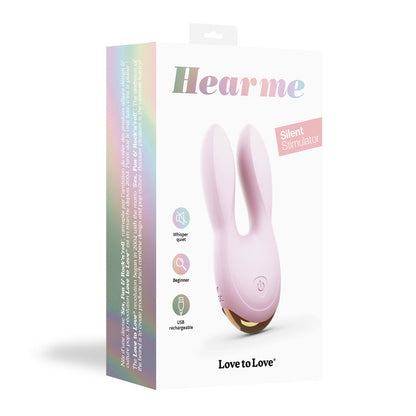 HEAR ME - BABY PINK – Rechargeable, Discreet, Intimate Wellness Accessory – Quiet, Rechargeable, Waterproof, Couples & Solo Use, Discreet Intimate Wellness Accessory