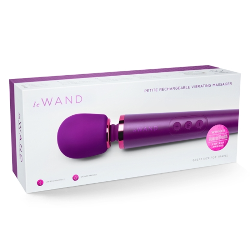 Petite Rechargeable Massager - Dark Cherry – Rechargeable, Discreet, Intimate Wellness Accessory – Quiet, Rechargeable, Waterproof, Couples & Solo Use, Discreet Intimate Wellness Accessory
