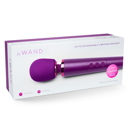 Petite Rechargeable Massager - Dark Cherry – Rechargeable, Discreet, Intimate Wellness Accessory – Quiet, Rechargeable, Waterproof, Couples & Solo Use, Discreet Intimate Wellness Accessory