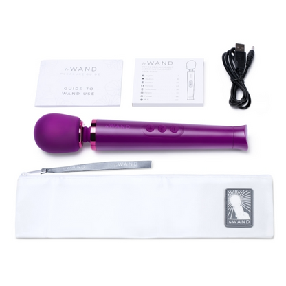 Petite Rechargeable Massager - Dark Cherry – Rechargeable, Discreet, Intimate Wellness Accessory – Quiet, Rechargeable, Waterproof, Couples & Solo Use, Discreet Intimate Wellness Accessory