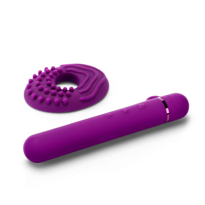 Baton - Dark Cherry – Rechargeable, Discreet, Intimate Wellness Accessory – Quiet, Rechargeable, Waterproof, Couples & Solo Use, Discreet Intimate Wellness Accessory