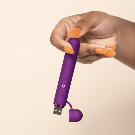 Baton - Dark Cherry – Rechargeable, Discreet, Intimate Wellness Accessory – Quiet, Rechargeable, Waterproof, Couples & Solo Use, Discreet Intimate Wellness Accessory