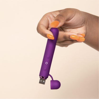 Baton - Dark Cherry – Rechargeable, Discreet, Intimate Wellness Accessory – Quiet, Rechargeable, Waterproof, Couples & Solo Use, Discreet Intimate Wellness Accessory