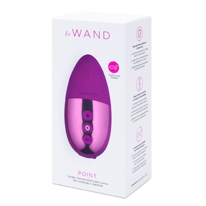 Point - Dark Cherry – Rechargeable, Discreet, Intimate Wellness Accessory – Quiet, Rechargeable, Waterproof, Couples & Solo Use, Discreet Intimate Wellness Accessory