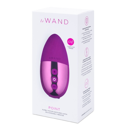 Point - Dark Cherry – Rechargeable, Discreet, Intimate Wellness Accessory – Quiet, Rechargeable, Waterproof, Couples & Solo Use, Discreet Intimate Wellness Accessory