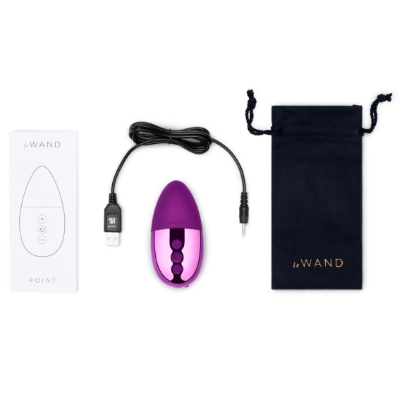 Point - Dark Cherry – Rechargeable, Discreet, Intimate Wellness Accessory – Quiet, Rechargeable, Waterproof, Couples & Solo Use, Discreet Intimate Wellness Accessory