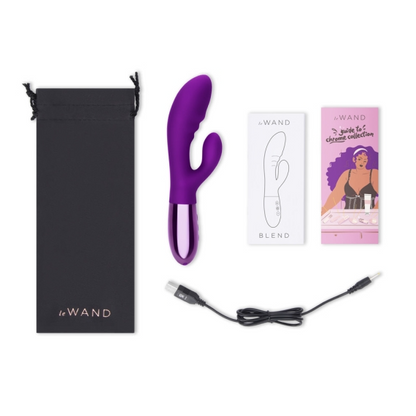 Blend - Dark Cherry – Rechargeable, Discreet, Intimate Wellness Accessory – Quiet, Rechargeable, Waterproof, Couples & Solo Use, Discreet Intimate Wellness Accessory