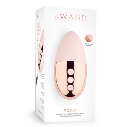 Point - Rose Gold – Rechargeable, Discreet, Intimate Wellness Accessory – Quiet, Rechargeable, Waterproof, Couples & Solo Use, Discreet Intimate Wellness Accessory