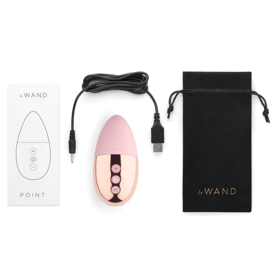 Point - Rose Gold – Rechargeable, Discreet, Intimate Wellness Accessory – Quiet, Rechargeable, Waterproof, Couples & Solo Use, Discreet Intimate Wellness Accessory