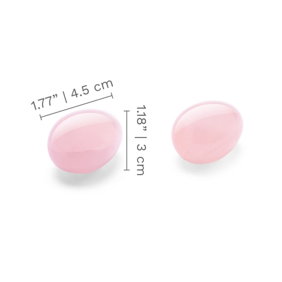 Crystal Yoni Eggs - Rose Quartz – Rechargeable, Discreet, Intimate Wellness Accessory – Quiet, Rechargeable, Waterproof, Couples & Solo Use, Discreet Intimate Wellness Accessory