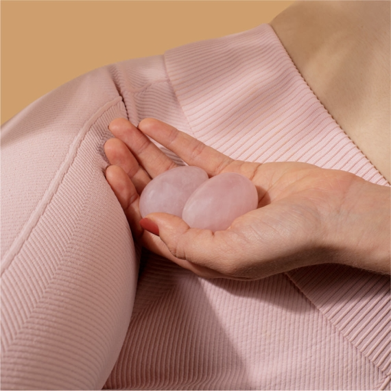 Crystal Yoni Eggs - Rose Quartz – Rechargeable, Discreet, Intimate Wellness Accessory – Quiet, Rechargeable, Waterproof, Couples & Solo Use, Discreet Intimate Wellness Accessory