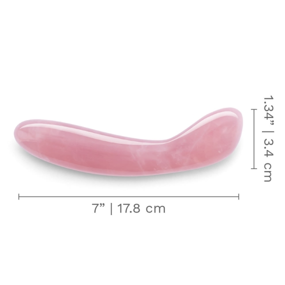 Crystal G Wand - Rose Quartz – Rechargeable, Discreet, Intimate Wellness Accessory – Quiet, Rechargeable, Waterproof, Couples & Solo Use, Discreet Intimate Wellness Accessory