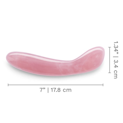Crystal G Wand - Rose Quartz – Rechargeable, Discreet, Intimate Wellness Accessory – Quiet, Rechargeable, Waterproof, Couples & Solo Use, Discreet Intimate Wellness Accessory