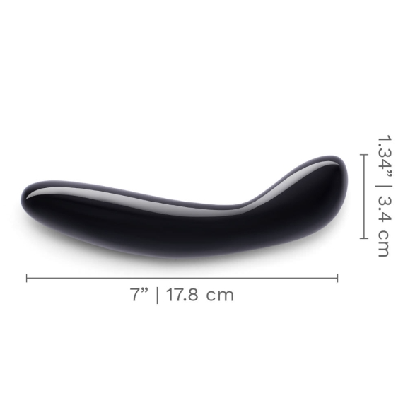 Crystal G Wand - Black Obsidian – Rechargeable, Discreet, Intimate Wellness Accessory – Quiet, Rechargeable, Waterproof, Couples & Solo Use, Discreet Intimate Wellness Accessory