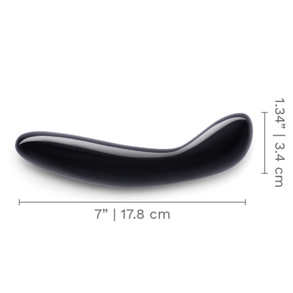 Crystal G Wand - Black Obsidian – Rechargeable, Discreet, Intimate Wellness Accessory – Quiet, Rechargeable, Waterproof, Couples & Solo Use, Discreet Intimate Wellness Accessory