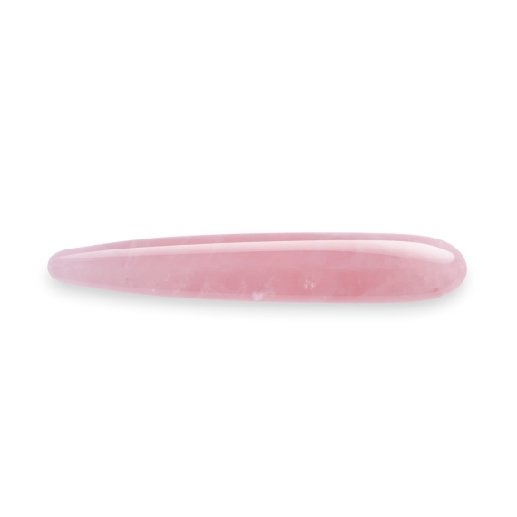 Crystal Slim Wand - Rose Quartz – Rechargeable, Discreet, Intimate Wellness Accessory – Quiet, Rechargeable, Waterproof, Couples & Solo Use, Discreet Intimate Wellness Accessory