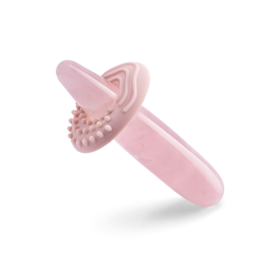 Crystal Slim Wand - Rose Quartz – Rechargeable, Discreet, Intimate Wellness Accessory – Quiet, Rechargeable, Waterproof, Couples & Solo Use, Discreet Intimate Wellness Accessory