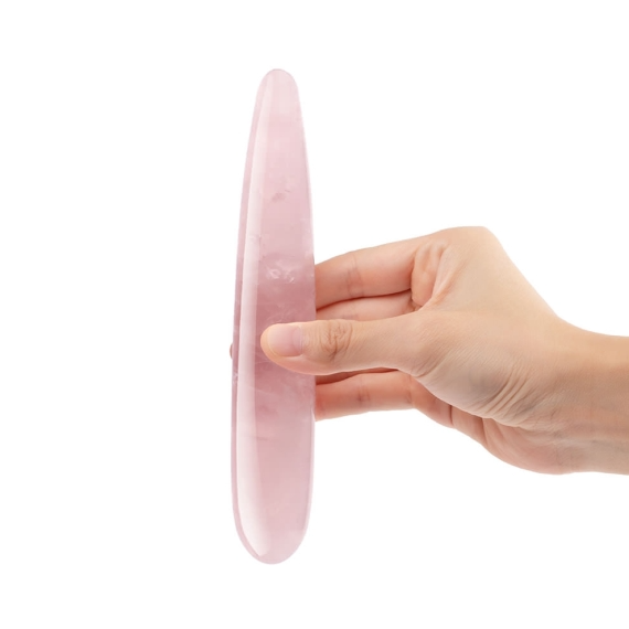 Crystal Slim Wand - Rose Quartz – Rechargeable, Discreet, Intimate Wellness Accessory – Quiet, Rechargeable, Waterproof, Couples & Solo Use, Discreet Intimate Wellness Accessory