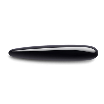 Crystal Slim Wand - Black Obsidian – Rechargeable, Discreet, Intimate Wellness Accessory – Quiet, Rechargeable, Waterproof, Couples & Solo Use, Discreet Intimate Wellness Accessory