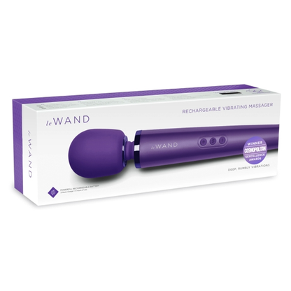 Rechargeable Vibrating Massager - Purple – Rechargeable, Discreet, Intimate Wellness Accessory – Quiet, Rechargeable, Waterproof, Couples & Solo Use, Discreet Intimate Wellness Accessory