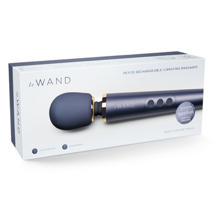Petite Rechargeable Massager - Navy – Rechargeable, Discreet, Intimate Wellness Accessory – Quiet, Rechargeable, Waterproof, Couples & Solo Use, Discreet Intimate Wellness Accessory