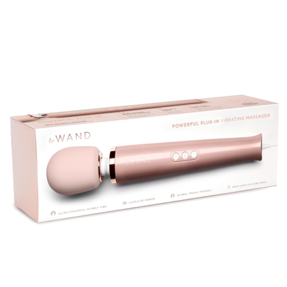 Plug-In Vibrating Massager - Rose Gold – Rechargeable, Discreet, Intimate Wellness Accessory – Quiet, Rechargeable, Waterproof, Couples & Solo Use, Discreet Intimate Wellness Accessory