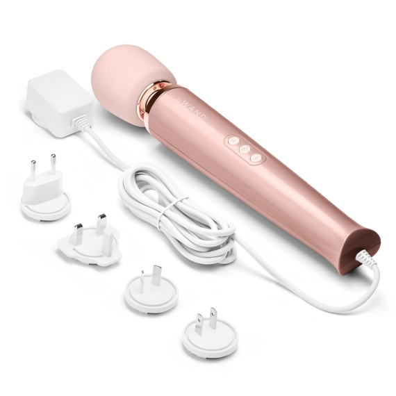 Plug-In Vibrating Massager - Rose Gold – Rechargeable, Discreet, Intimate Wellness Accessory – Quiet, Rechargeable, Waterproof, Couples & Solo Use, Discreet Intimate Wellness Accessory