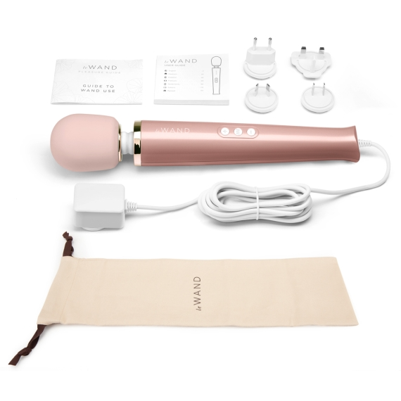 Plug-In Vibrating Massager - Rose Gold – Rechargeable, Discreet, Intimate Wellness Accessory – Quiet, Rechargeable, Waterproof, Couples & Solo Use, Discreet Intimate Wellness Accessory