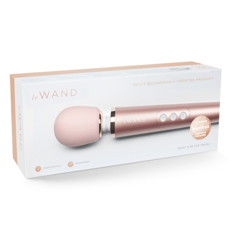 Petite Rechargeable Massager - Rose Gold – Rechargeable, Discreet, Intimate Wellness Accessory – Quiet, Rechargeable, Waterproof, Couples & Solo Use, Discreet Intimate Wellness Accessory