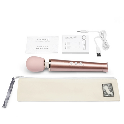 Petite Rechargeable Massager - Rose Gold – Rechargeable, Discreet, Intimate Wellness Accessory – Quiet, Rechargeable, Waterproof, Couples & Solo Use, Discreet Intimate Wellness Accessory